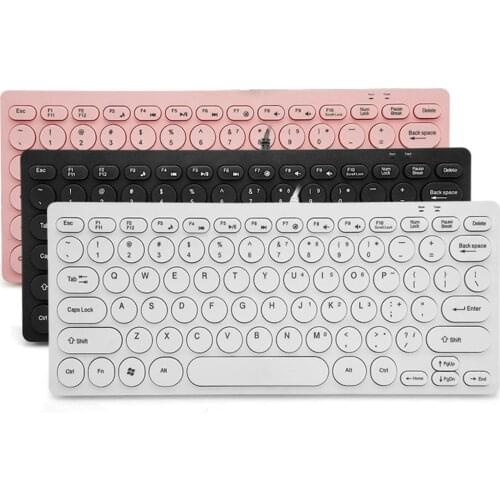 78 Keys Mute Button Vintage Wear-resistant Not Easy to Fade Bluetooth USB Mechanical Keyboard Laptop Accessory 3 Colors