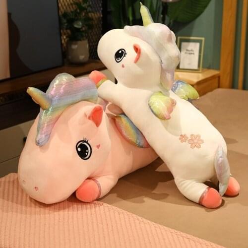Kawaii Cherry Blossom Unicorn Plush Toy Plush Pillow Baby Toys Stuffed Plush Animals Girl Gifts Toys for Children Home Decor