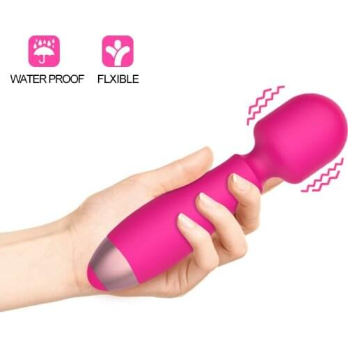 Powerful Oral Clit Vibrators for Women USB Charge AV Magic Wand Vibrator Massager Adult Sex Toys for Woman Masturbator