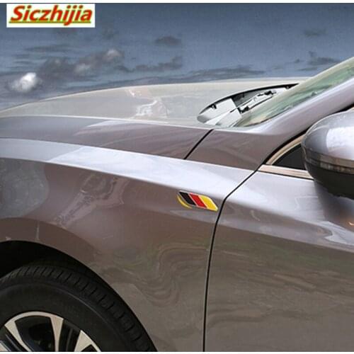 Germany, France, Italy car logo sticker for Porsche Cayenne Macan Macan S Panamera Cayman Carrera Porsche911