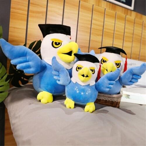 2019 New30/40/55 cm Cute Dr. eagle Plush Toy Stuffed Soft Hawaii Bird eagle Animal Dolls Graduation Gifts for Kids