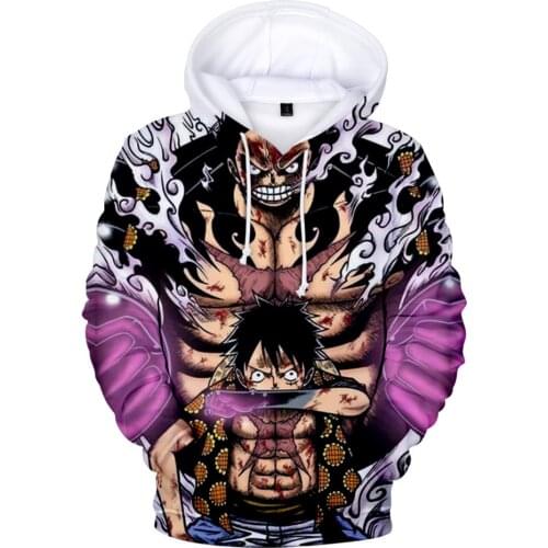 Newest ONE Piece Whitebeard Pirates Hoodies Cosplay Streetwear Winter Jacket Sweatshirt coats Printed Men/wo Peculiar All-match