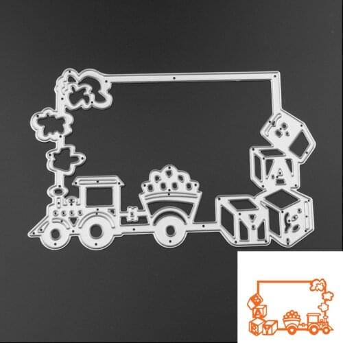New Car Photo Frame Metal Cutting Dies Stencils for DIY Scrapbooking Abum Decorative Embossing DIY Paper Cards Making Crafts