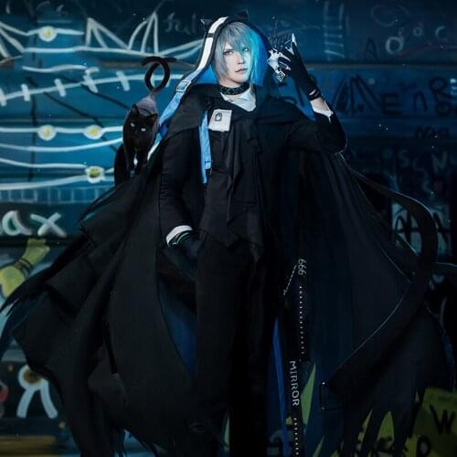Customize Arknights SPECIALIST PHANTOM Cosplay Man Same Paragraph Full Set Clothes Top Cloak Pants Suit Clothing Dress Up
