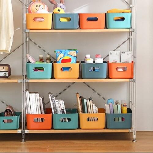 Homehold Desktop Plastic Box Studio Storage Office Home Kitchen Snack Storage Finishing Box Basket Sundries Storage Box