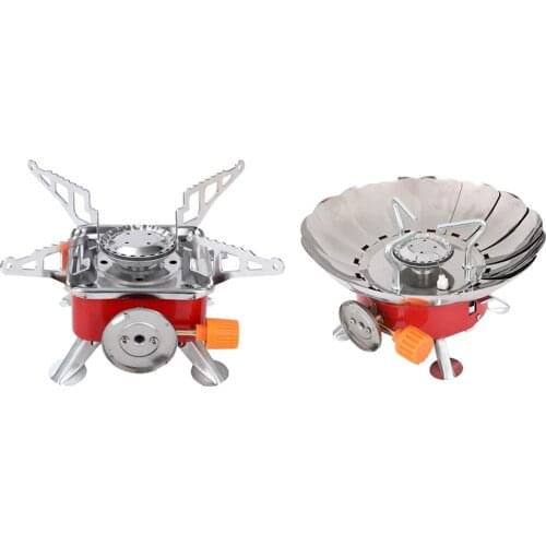 Camping Gas Stove BBQ Cooking Folding Butane Burner 2.8KW Heavy Duty Stainless Steel Cooker