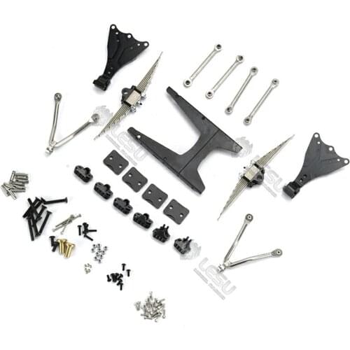 1/14 Rc Truck Rear Suspension Spring Assembly Sets 9MM Heightening Tamiya Tractor Dump Truck Full Metal Parts LESU Model