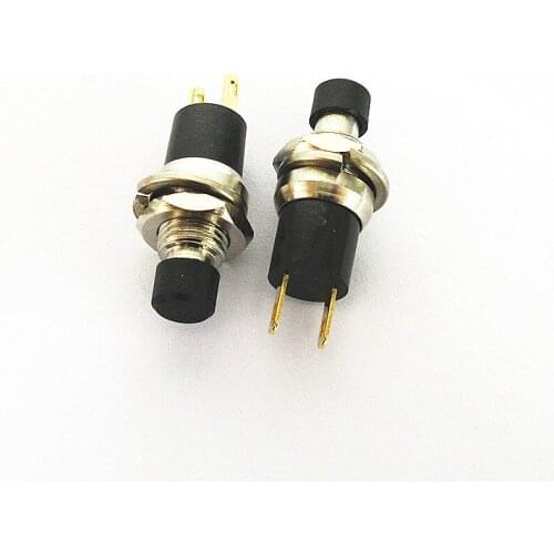 PB05A PBS-110 Blackhead Self-locking Switch Opening 7MM Small Button with 2 Golden Foot