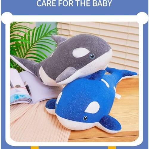 Nice new 30/48cm plush cute Marine life dolphin stuffed soft Early education cushion Pillow good quality christmas gift kid