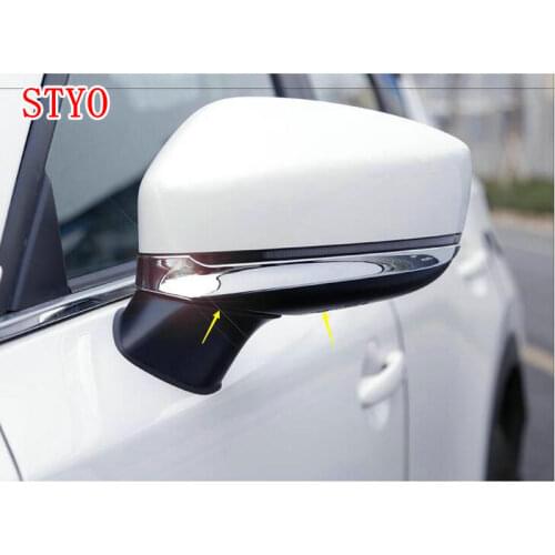 STYO ABS Chrome Car Door Side Rearview Mirror Cover Trim For Mazda1 CX5 CX-5 2017 2018