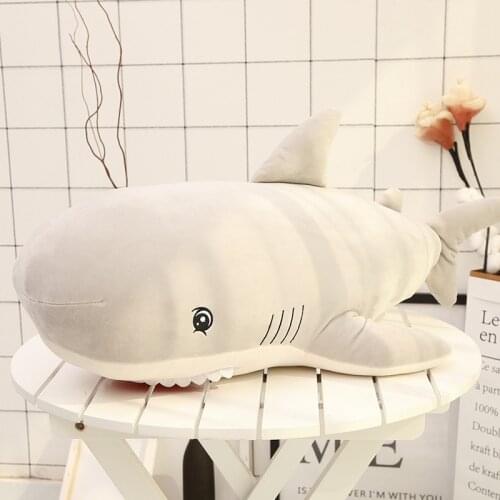 55-115cm Super Soft Plush Toy Sea Animal Big Shark/Whale Soft Toy Stuffed Animal Childrens birthday gift