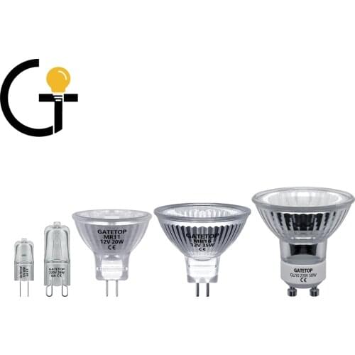 Spotlight Halogen Lamp G4 G9 MR11 MR16 GU10 20W 30W 35W 50W 12V 220V Energy Saving GU5.3 Hot Size