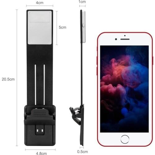 USB Rechargeable LED Reading Book Light With Detachable Flexible Clip Lamp For Kindle/eBook Readers E-read Book Light