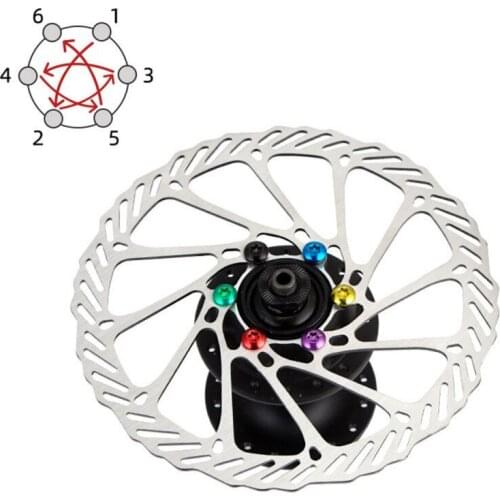 Bicycle Disc Brake Rotor Torx Bolts T25 M5x10mm MTB Bike Alloy Steel Disc Brake Rotor Fixing Screws Cycling Accessories