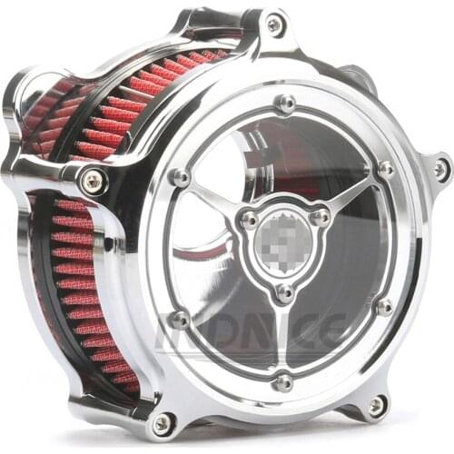Motorcycle See though Clarity Air Cleaner intake filter for harley Touring street Glide 08-16 chromed air intake