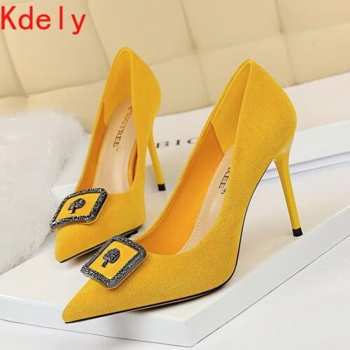 Women Bridal Wedding Shoes Faux Silk Satin Rhinestone Crystal Shallow Woman Pumps Stiletto High Heel Platform Heels