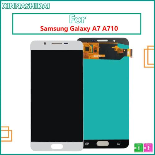 Super Amoled For Samsung Galaxy A7 2016 A710 A710F A710M A710Y A7100 LCD Display Touch Screen Digitizer Assembly