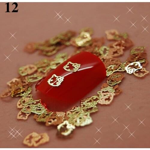 More than 700pcs/pack One Style, Available Gold Nail Art Metal Sticker Decoration, Metallic Sticker + Free Shipping K121