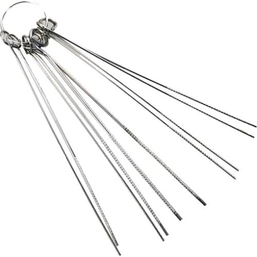 10 Stainless Steel Needle Set PCB Electronic Circuit Through Hole Needle Desoldering Welding Repair Tool 100mm 0.5-1.5mm 10 sets