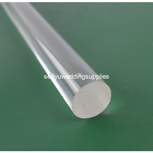 20pcs)Acrylic Clear Rod OD16mm Extruded Plastic Towel Bar Home Garden Improvement Hotel Decor Acrylic Rod Light LED senyu1933