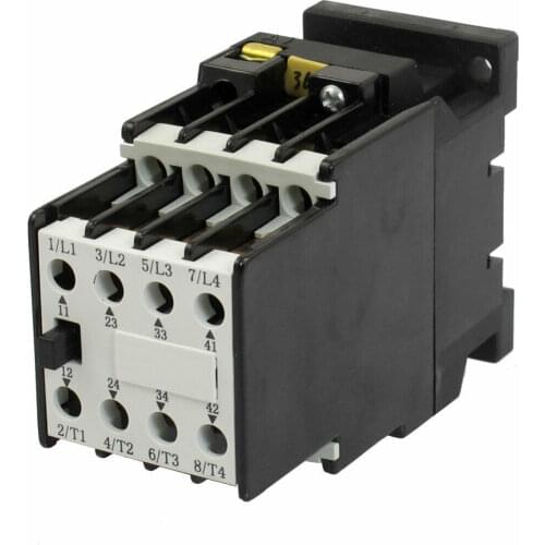 36V 50Hz Coil 5.2A Three Poles 2NO 2NC 35mm Mounting Rail 4KW AC Contactor