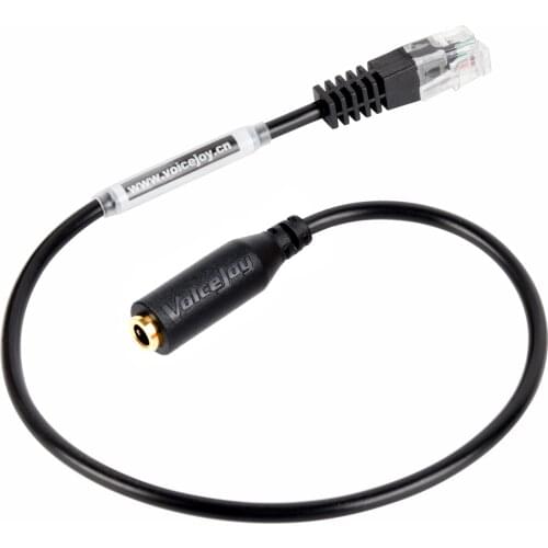 5 PCS Free Shipping Smartphone 3.5MM headdset to Rj9 RJ11 Headset adapter single 3.5MM Phone Headset to RJ9 Headset Plug Adapter