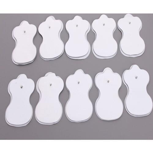 50pcs/lot good quality white Electrode Pads for Tens Acupuncture,Slimming massager , Digital Therapy Machine Massager