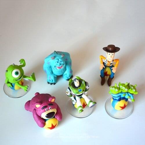 Disney Toy Story 4 woody buzz Aliens 6pcs/set 5cm Action Figure Anime Decoration Collection Figurine mini Toy model for children