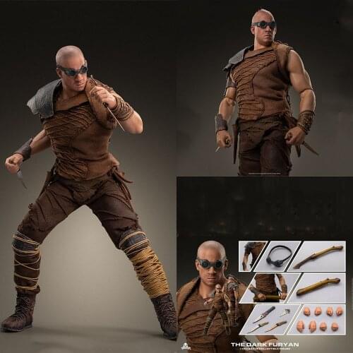 Art Figures AF025 1/6 Vin Diesel Action Figure 12'' The Dark Furyan 2.0 Male Body Model with Costume Full Set Toys for Gift