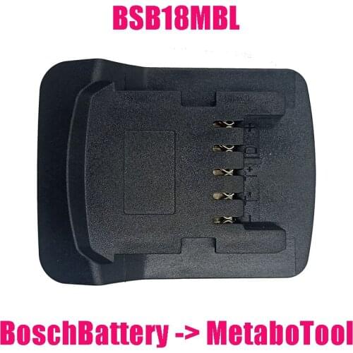 Dawupine BSB18MBL Adapter Converter Can use Bosch 18V Li-ion Battery on Metabo 18V Lithium Tool