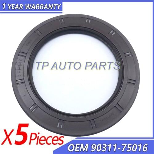5 Pieces Auto Spare Engine Parts Oil Seal OEM 90311-75016 BH16249E 9031175016 Compatible With Toyota