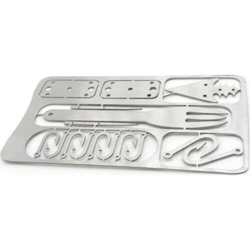 Multifunction Fishing Gear Hook Card Multi-Tool Outdoor Camping Equipment Survival Tools Hunting Emergency EDC Survival Kit New