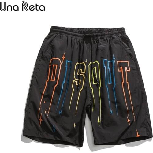 Una Reta Summer Shorts Men New Arrivals Streetwear Harajuku Sweatpants Hip Hop Letter printing Casual Shorts Mens clothing
