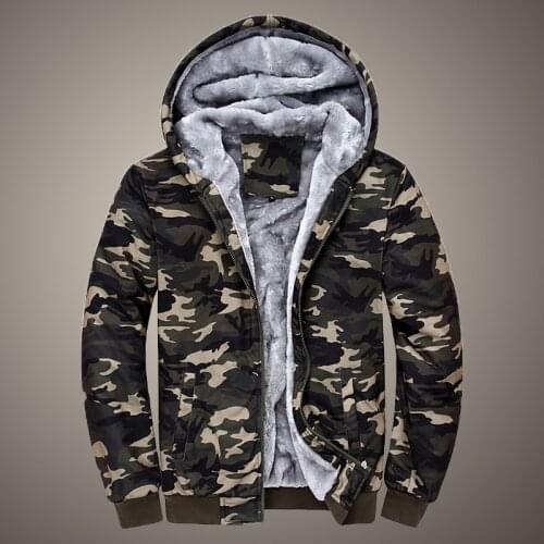 Hoodies Men Hooded Casual Wool Winter Thickened Warm Coat Male Velvet Male Sweatshirts Coat Zipper Cardigan Hoody Man Clothing