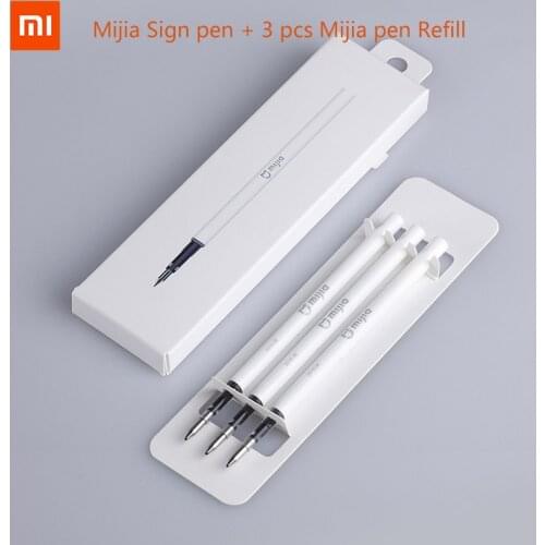Original Xiaomi Mijia Sign Pens 9.5mm Signing Pens PREMEC Smooth Switzerland Refill MiKuni Japan lnk add Mijia pens Black Refill