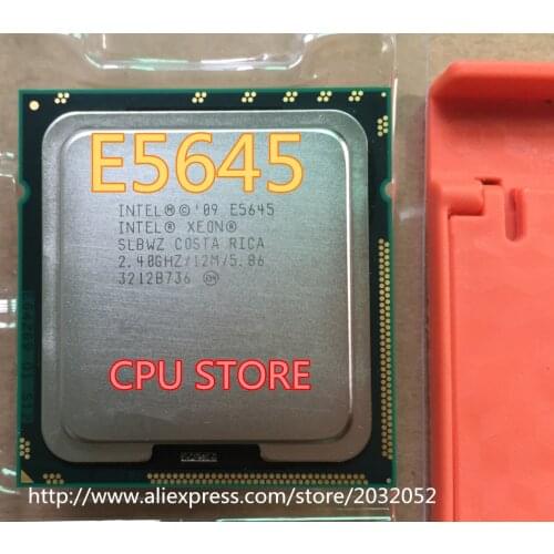 Intel Xeon Processor E5645 12M/Cache/2.4GHz/5.86 GT/s Intel QPI)LGA1366 Desktop CPU e5645