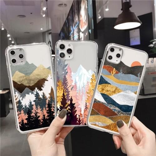 For Samsung Galaxy Quantum 2 A22 A51 S21 S20 FE S10e S10 Plus Ultra Lite A72 A50 A30S A52 A32 A71 A70 Clear Landscape Phone Case