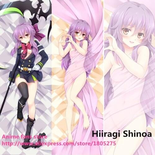 Hentai Sexy Japan Anime Pillowcase Seraph Of The End Hiiragi Shinoa Cool Pillow Case Cover Hugging Body