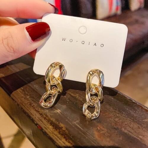 Style and Fashion Chain Earrings for Women Silver Wedding Hiphop/Rock Party Long Earings Jewelry Gifts