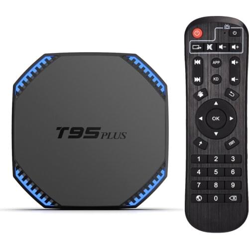 T95 Plus Android 11.0 Smart TV Box H.265 VP9 8K Decoding UHD 4K Media Player 2.4G/5G WiFi 1000M LAN Bluetooth 4.0 Set TV Box