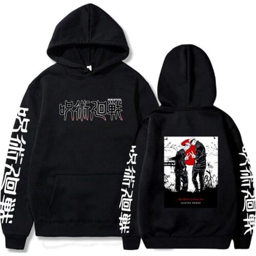 Anime Jujutsu Kaisen Pullover Loose Unisex Hoodie 2021 Sukuna Gojo Satoru Fushiguro Megumi Hoodie
