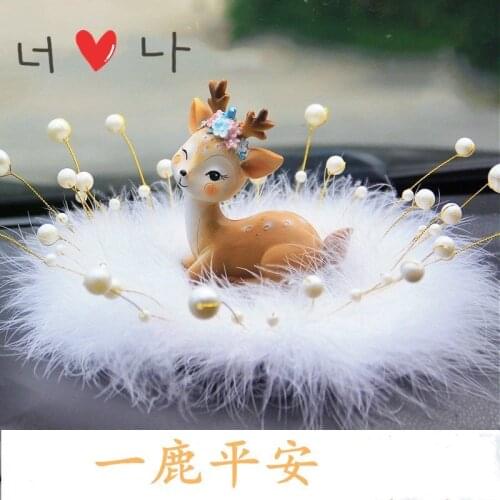 Car interior decorations car decorations car perfume decorations new net red creative cute girl deer decorations