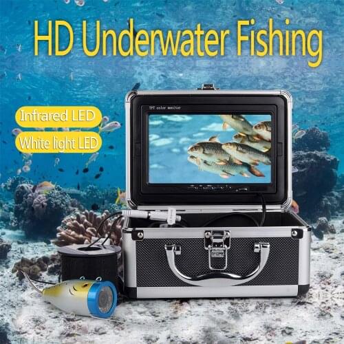 7in Monitor 20m 30m 1080P Underwater Fishing Video Camera Fish Finder with 8G TF Card