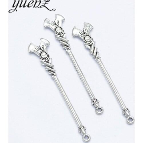 YuenZ 8 pcs Antique Silver color Game animation weapon Charms for diy charms pendant necklace jewelry making M51