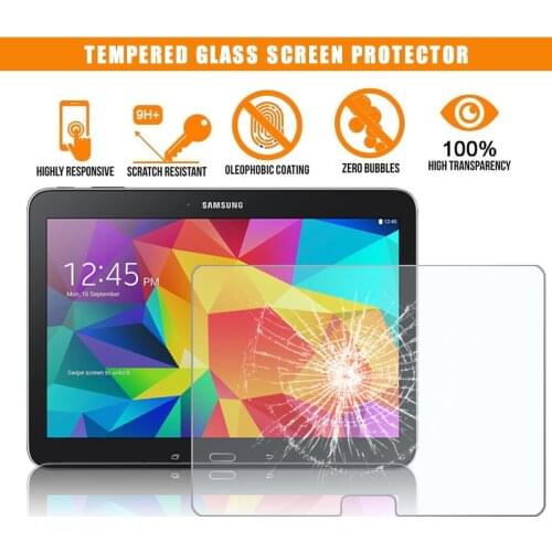 For Samsung Galaxy Tab 4 10.1 T530 T535 T533 T536 Full Tablet Tempered Glass 9H Premium Anti-fingerprint Film Protector Cover
