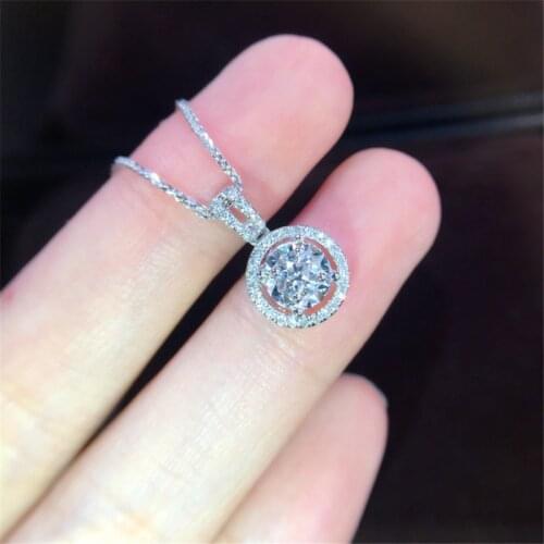 2020 Handmade Choker Pendant Real 925 sterling silver bijou AAAAA cz Statement Wedding Pendants necklace for women Jewelry