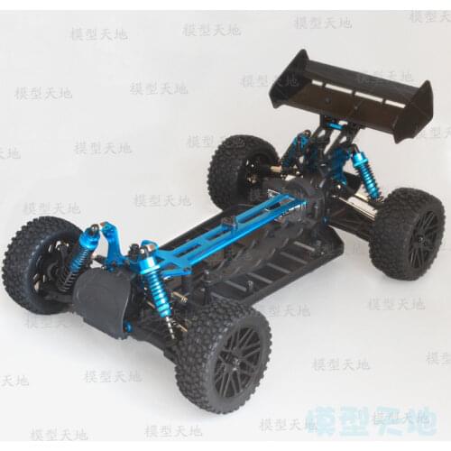 1/10 RC 4WD Toys Car Big Tail Off-road Car Buggy Plastic Chassis Empty Frame Brushless version HSP 94107