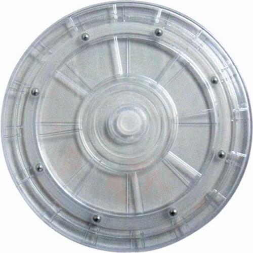 23CM Plastic manual turntable transparent acrylic turntable TV furniture rotating base accessories