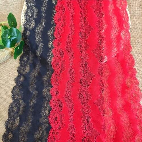 25cmE2259Elastic DIY lace decorative cloth embroidery white lace decorative craft sewing material clothing accessories