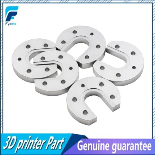 2pcs V5 V6 Aluminum Mount Plate U-shaped of Hotend J-head Hot End For Part Aluminium U Shaped 3D Printer Parts
